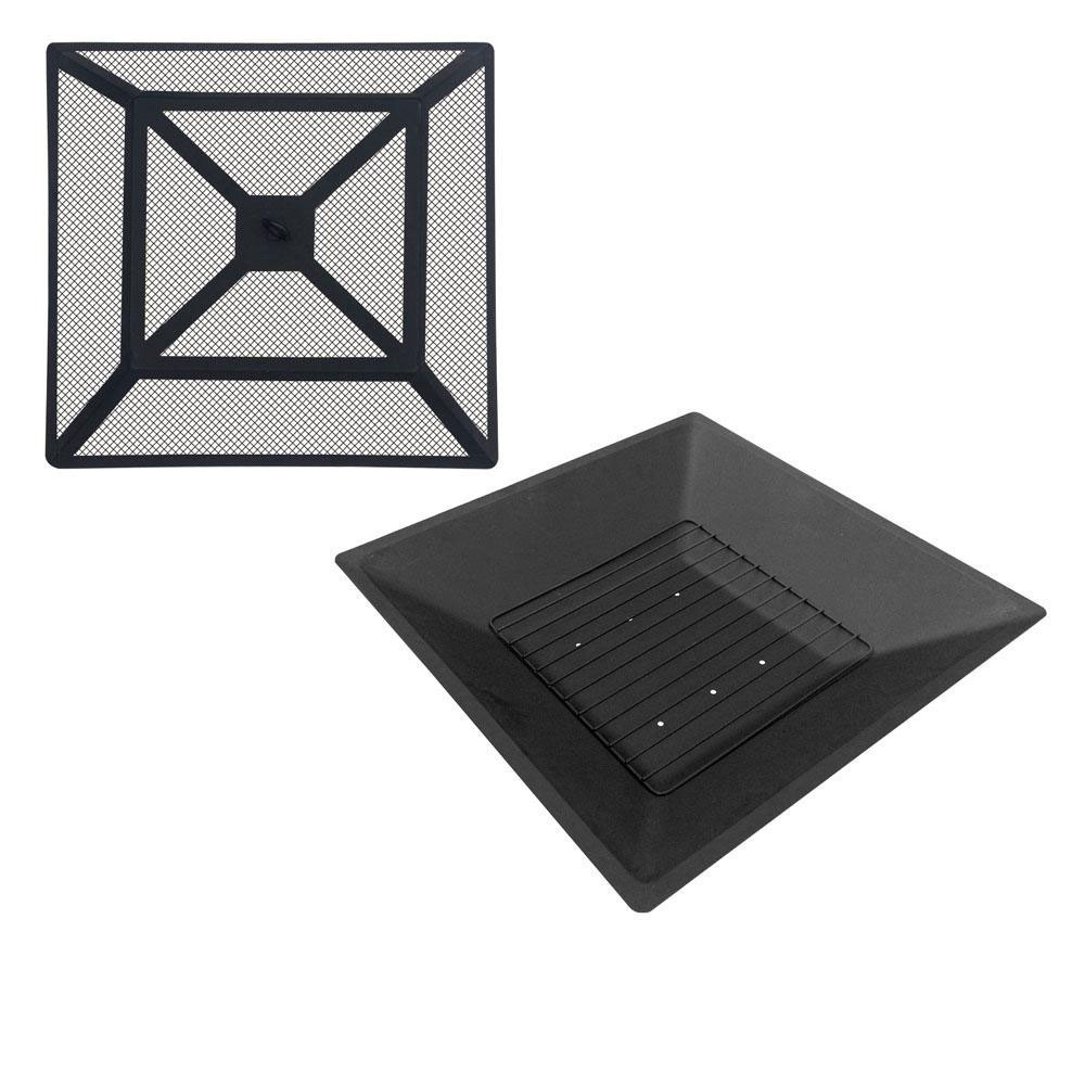 2-in-1 Fire Pit BBQ 81 x 81cm - Image 5