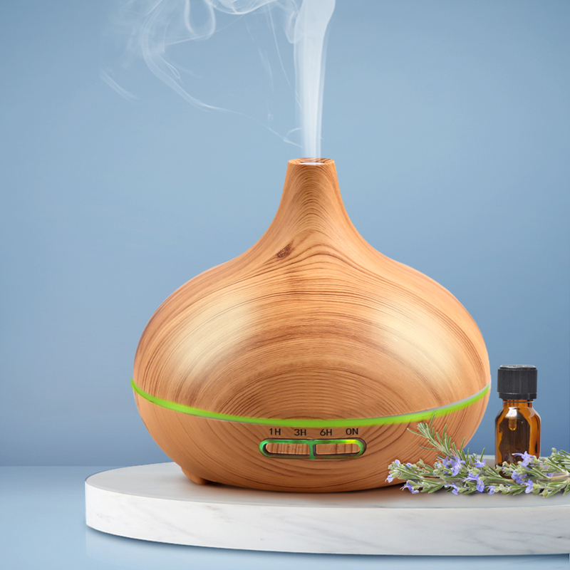 300ml 4-in-1 Aromatherapy Oil Diffuser Light Wood - Image 3