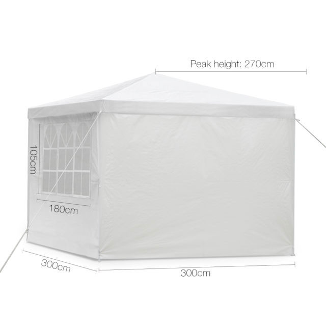 White 3x3 Event Marquee 4 Panels - Image 2