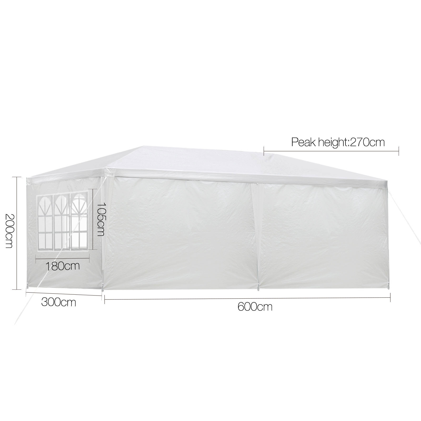 White 3x6 Event Marquee 6 Panels - Image 2