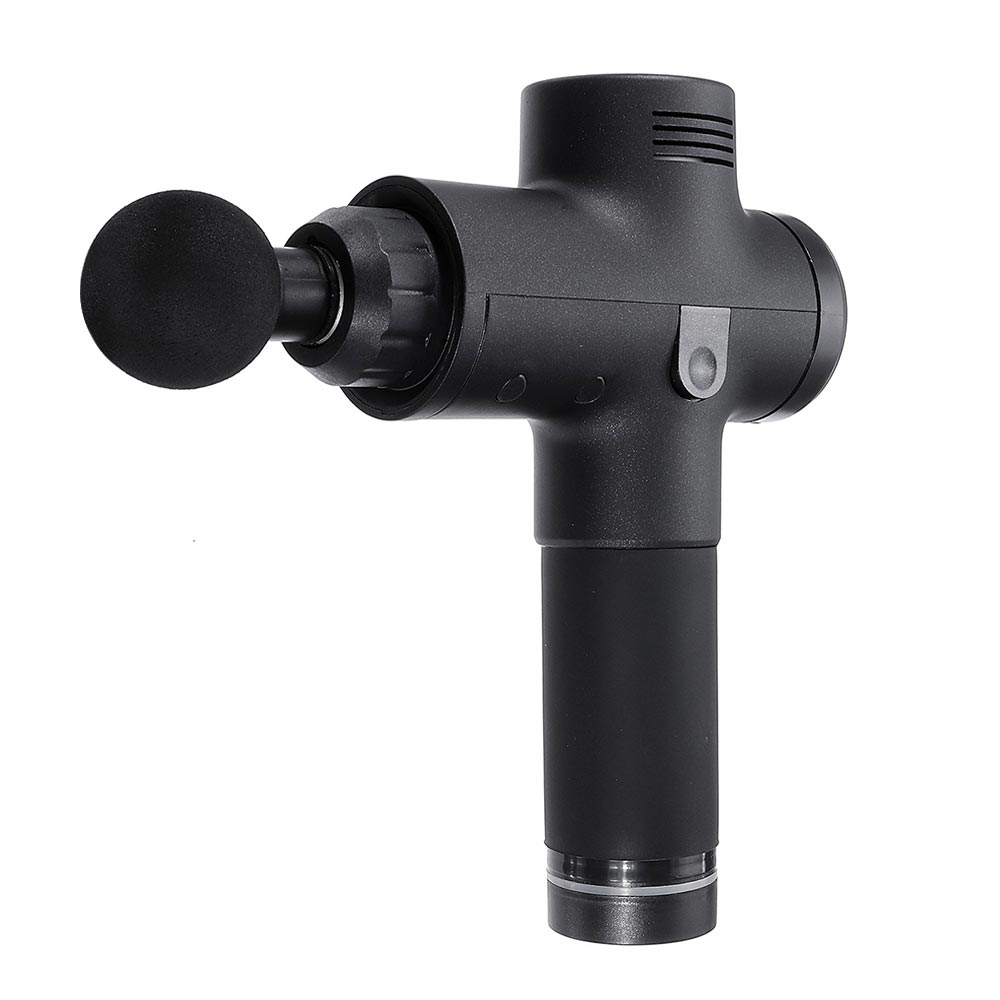 4-in-1 LCD Electric Massage Gun Black