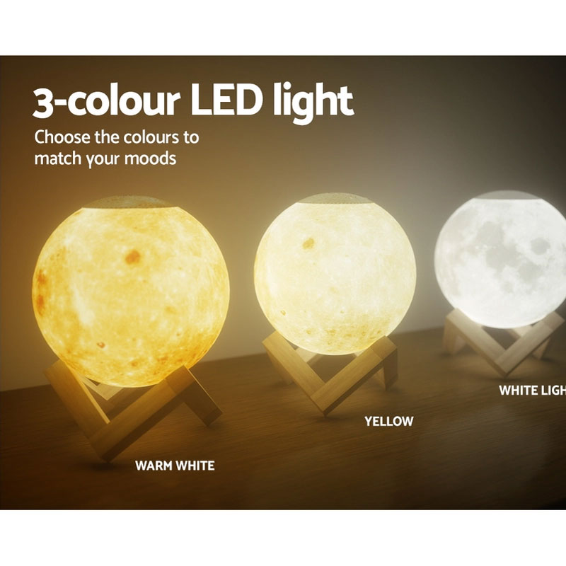 880ml 4-in-1 Aromatherapy Oil Diffuser Moon - Image 4