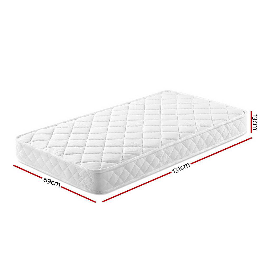 Baby Cot Mattress Pocket Spring Foam Medium 13cm Double Sided - Image 2