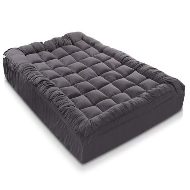 Bamboo Pillowtop Mattress Topper Charcoal King