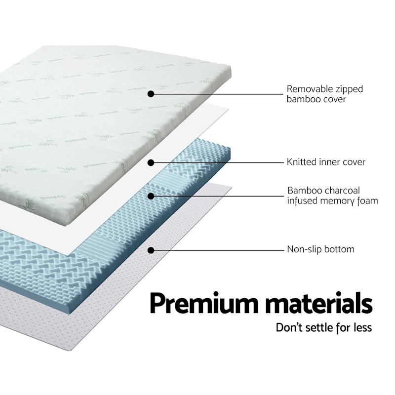 Cool Gel Memory Foam Mattress Topper Single - Image 4