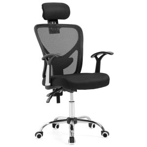 Executive High Back Mesh Chair Black Style 3