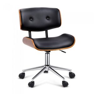 Executive Wooden Office Chair Rufus Black