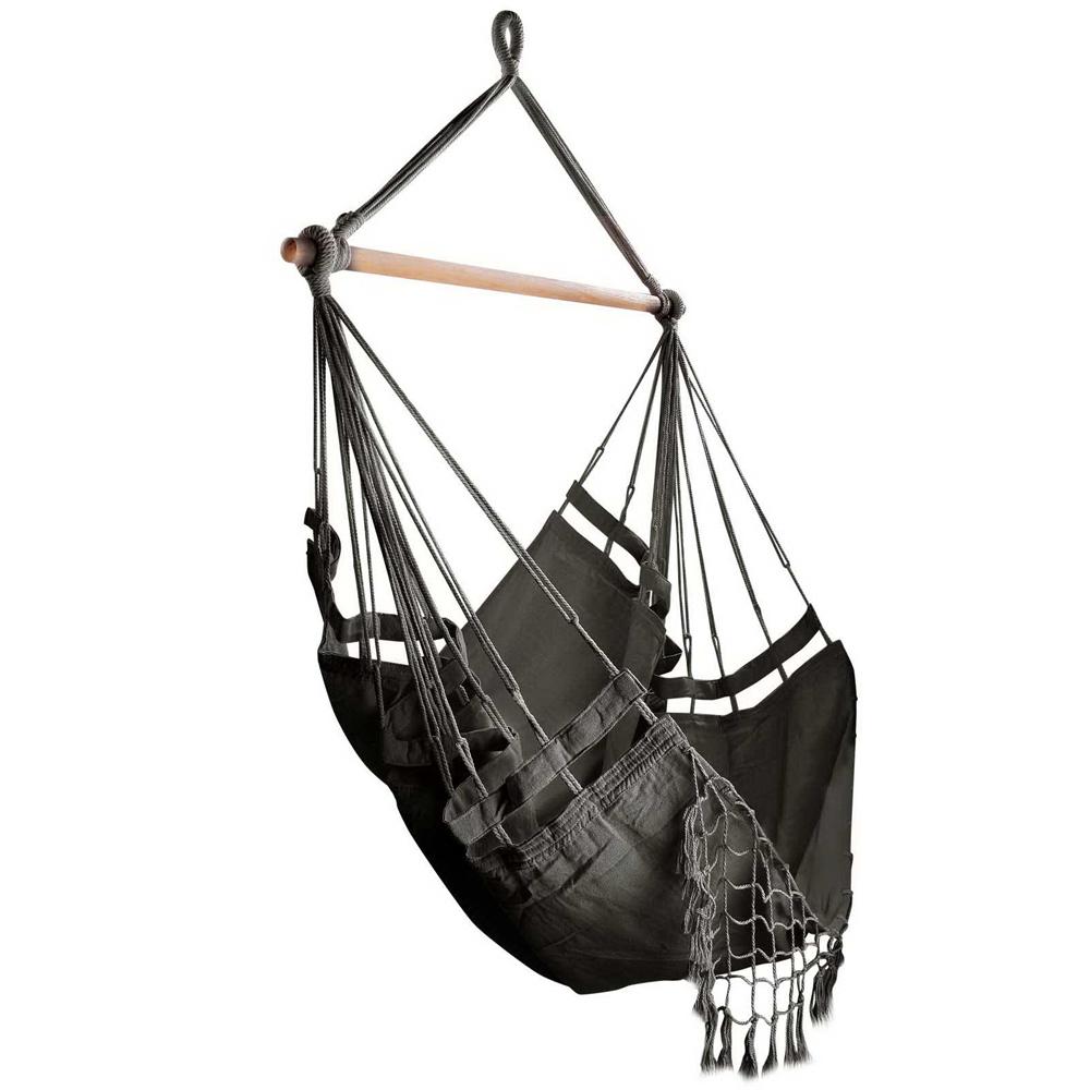 Hammock Swing Chair Tassel Grey - Image 4
