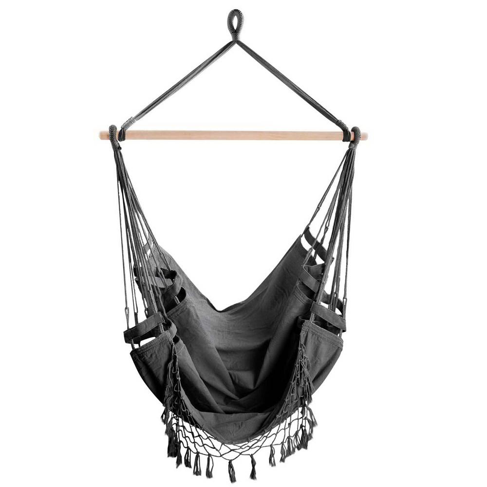 Hammock Swing Chair Tassel Grey - Image 5