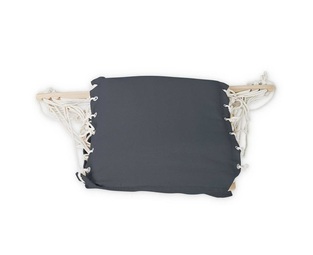 Hammock Swing Chair Deluxe With Armrest Grey - Image 4