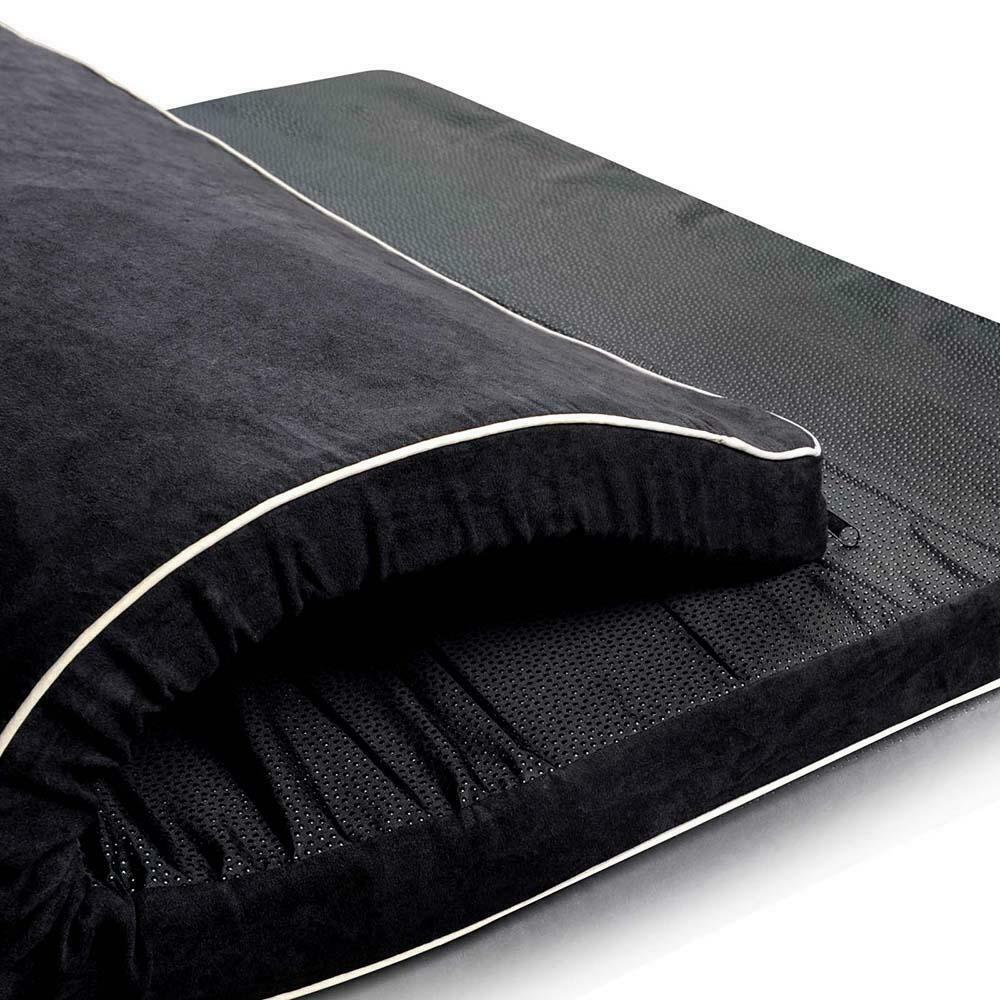 Pet Dog Cat Bed Mattress Suede Black - Image 4