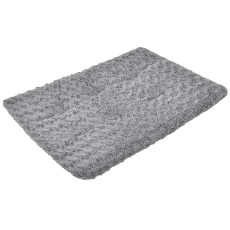 Pet Dog Cat Bed Plush Velvet Grey