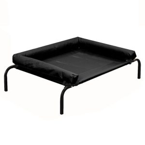 Pet Dog Cat Bed Trampoline Hammock Black