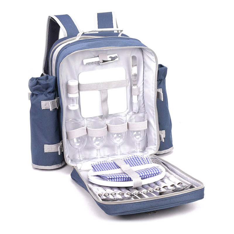 Picnic Bag 4 Person Alfresco Blue