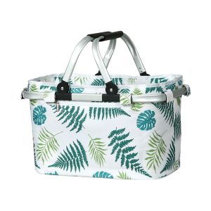 Picnic Hamper Shopping Basket Leaves
