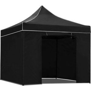 Pop Up Gazebo 3 x 3m Black