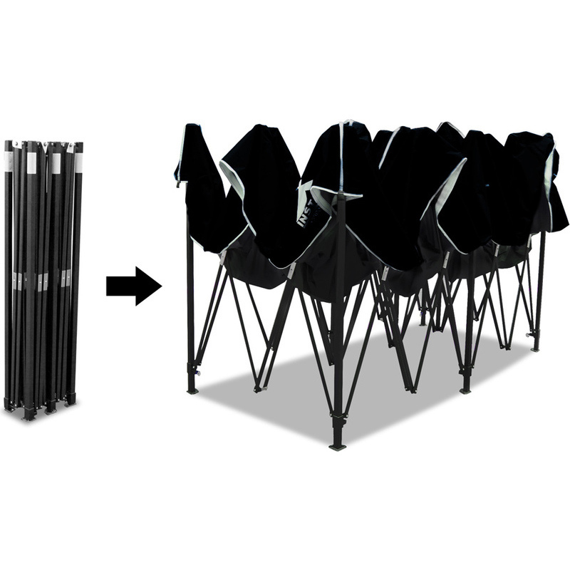 Pop Up Gazebo 3 x 6m Black - Image 6