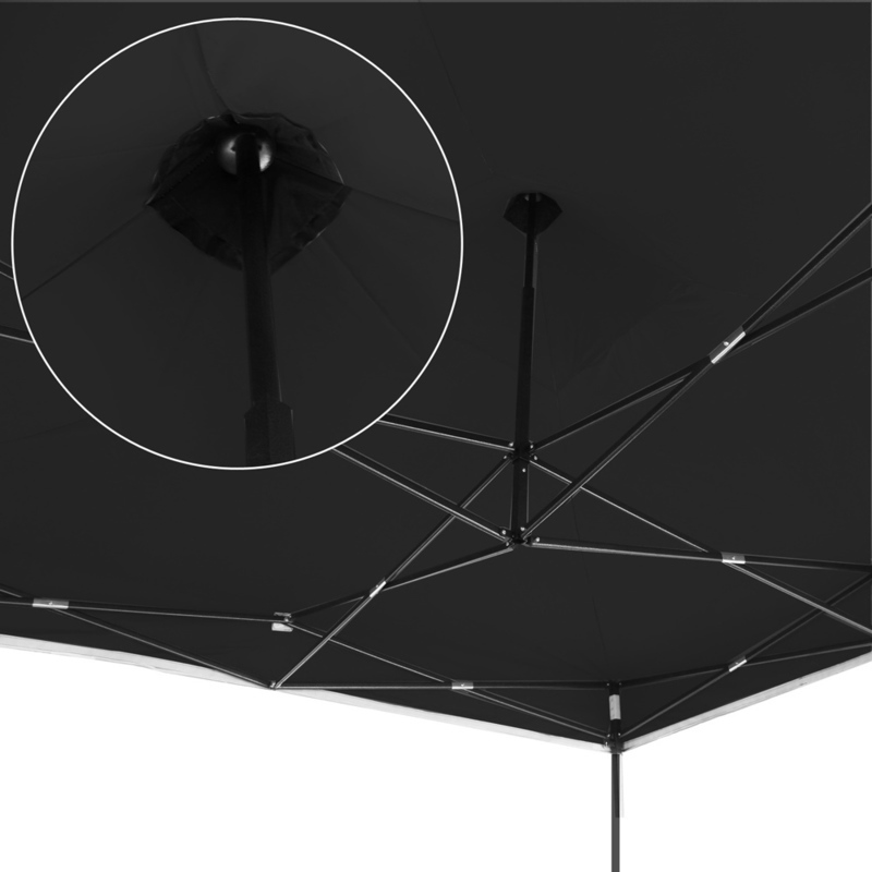 Pop Up Gazebo 3 x 6m Black - Image 8