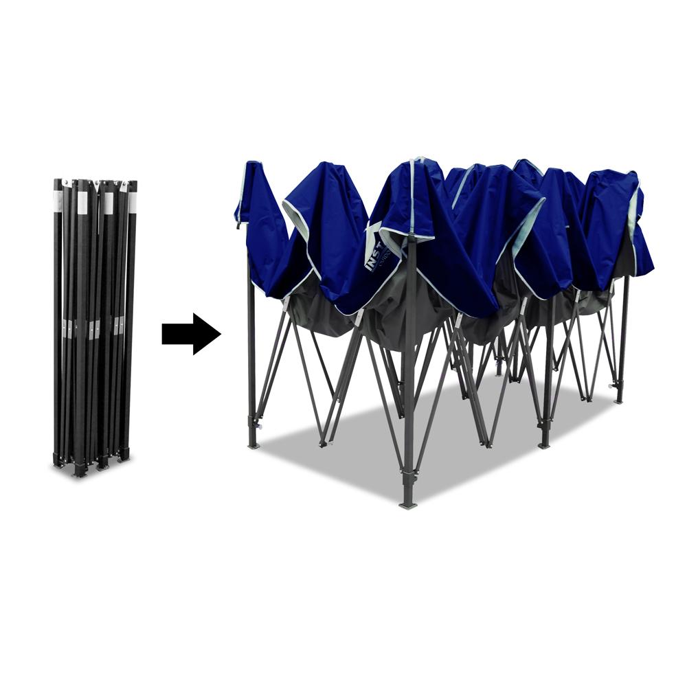 Pop Up Gazebo 3 x 6m Blue - Image 6