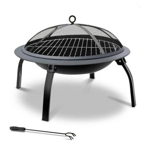 Portable Fire Pit BBQ 22 inches Foldable