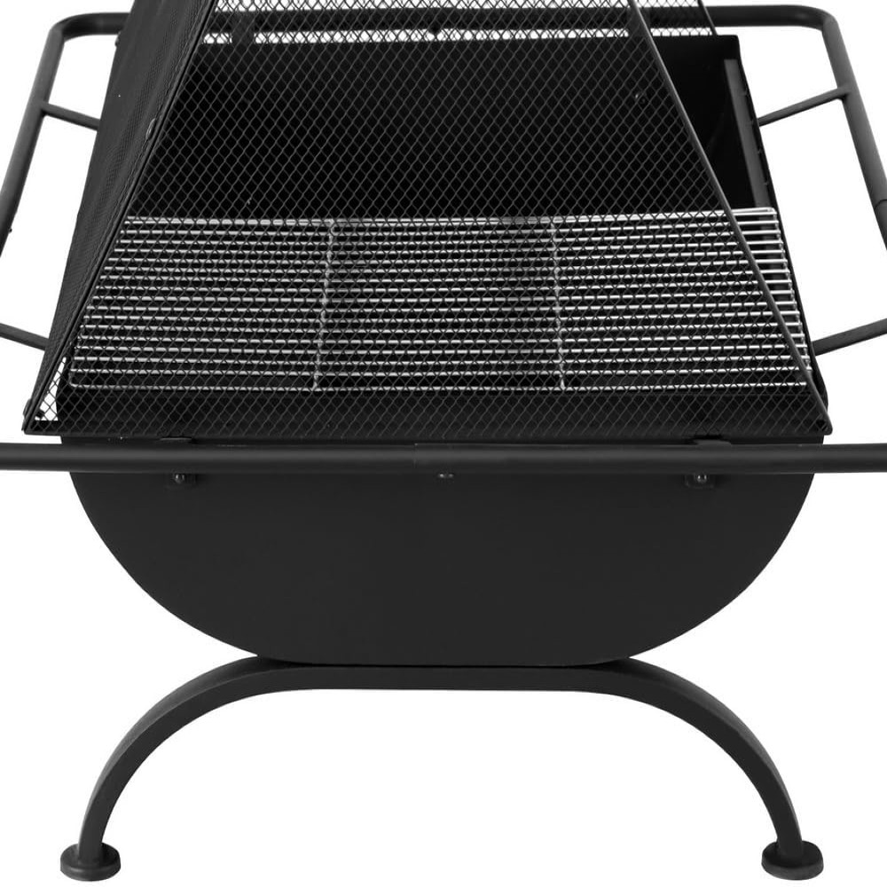 Portable Fire Pit BBQ 90 x 65cm - Image 4