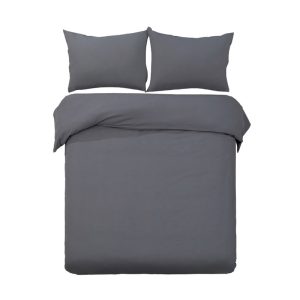 Quilt Cover Set 1000TC Classic Grey