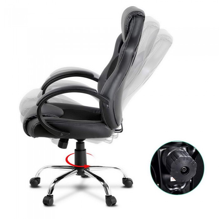 Racer Office Chair Maverick Black - Image 5