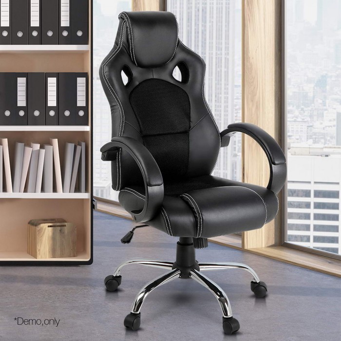 Racer Office Chair Maverick Black - Image 6