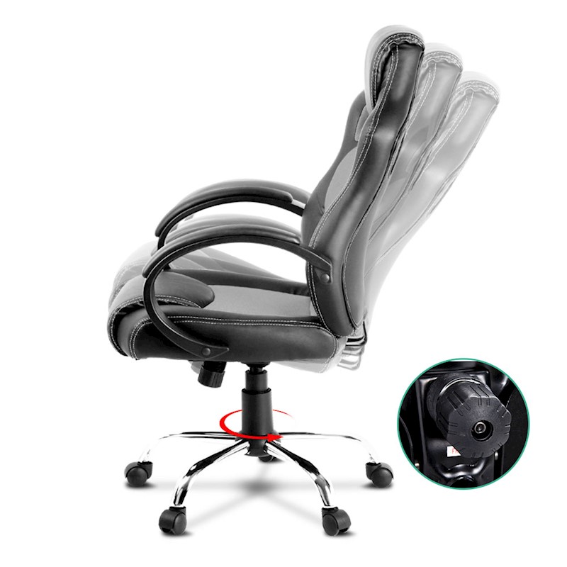 Racer Office Chair Maverick Black & Grey - Image 6