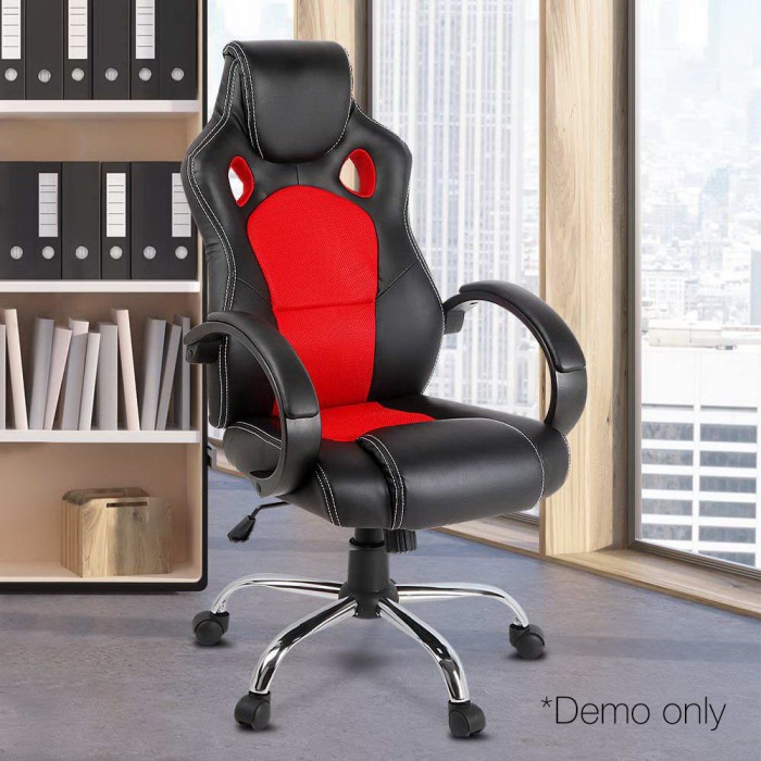 Racer Office Chair Maverick Black & Red - Image 6
