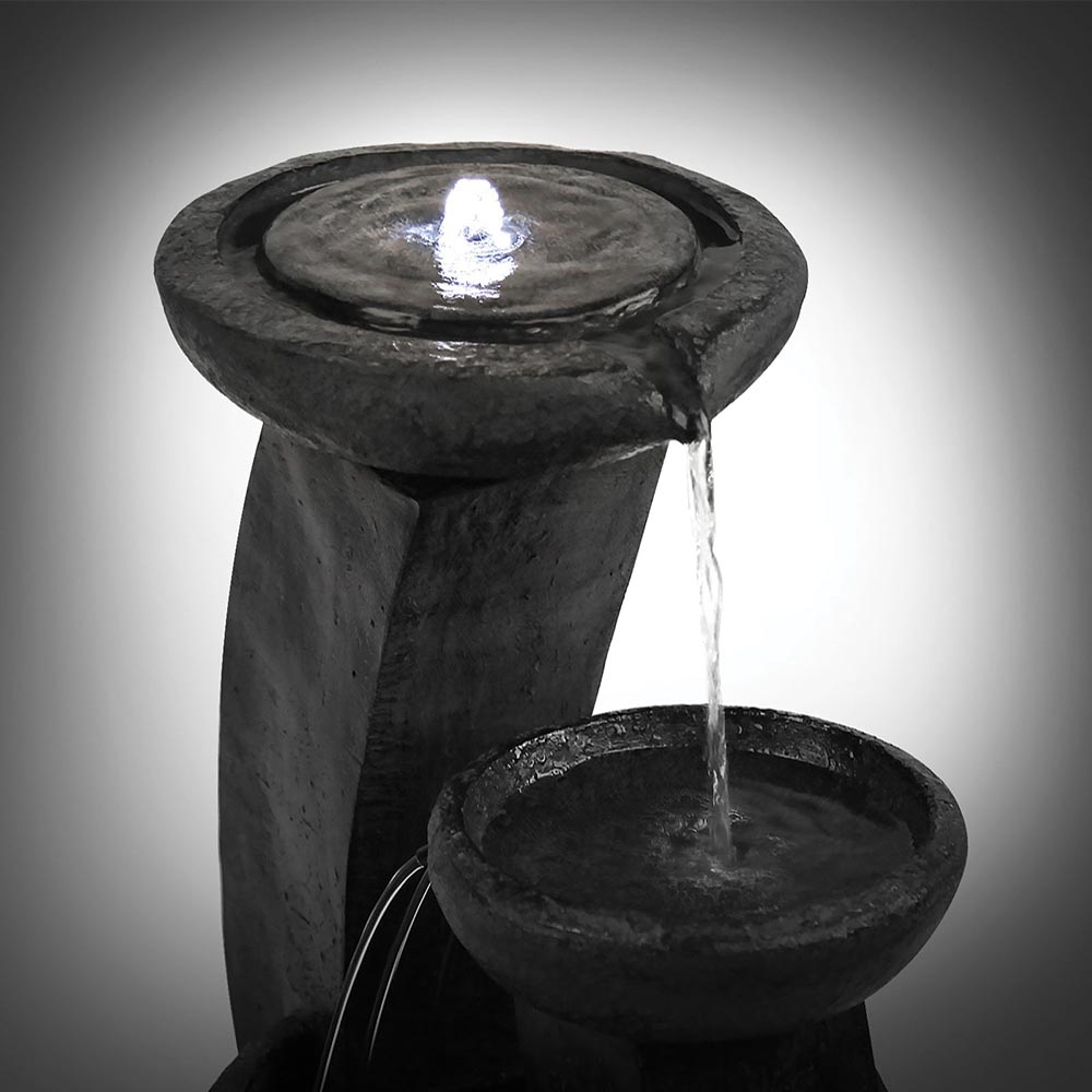 Solar Fountain 3 Tier Blue Style 2 - Image 3