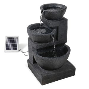 Solar Fountain 3 Tier Blue