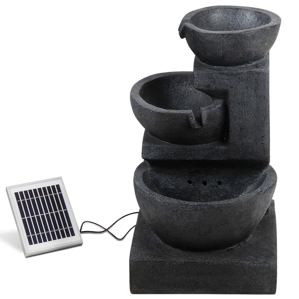 Solar Fountain 3 Tier Blue - Image 3