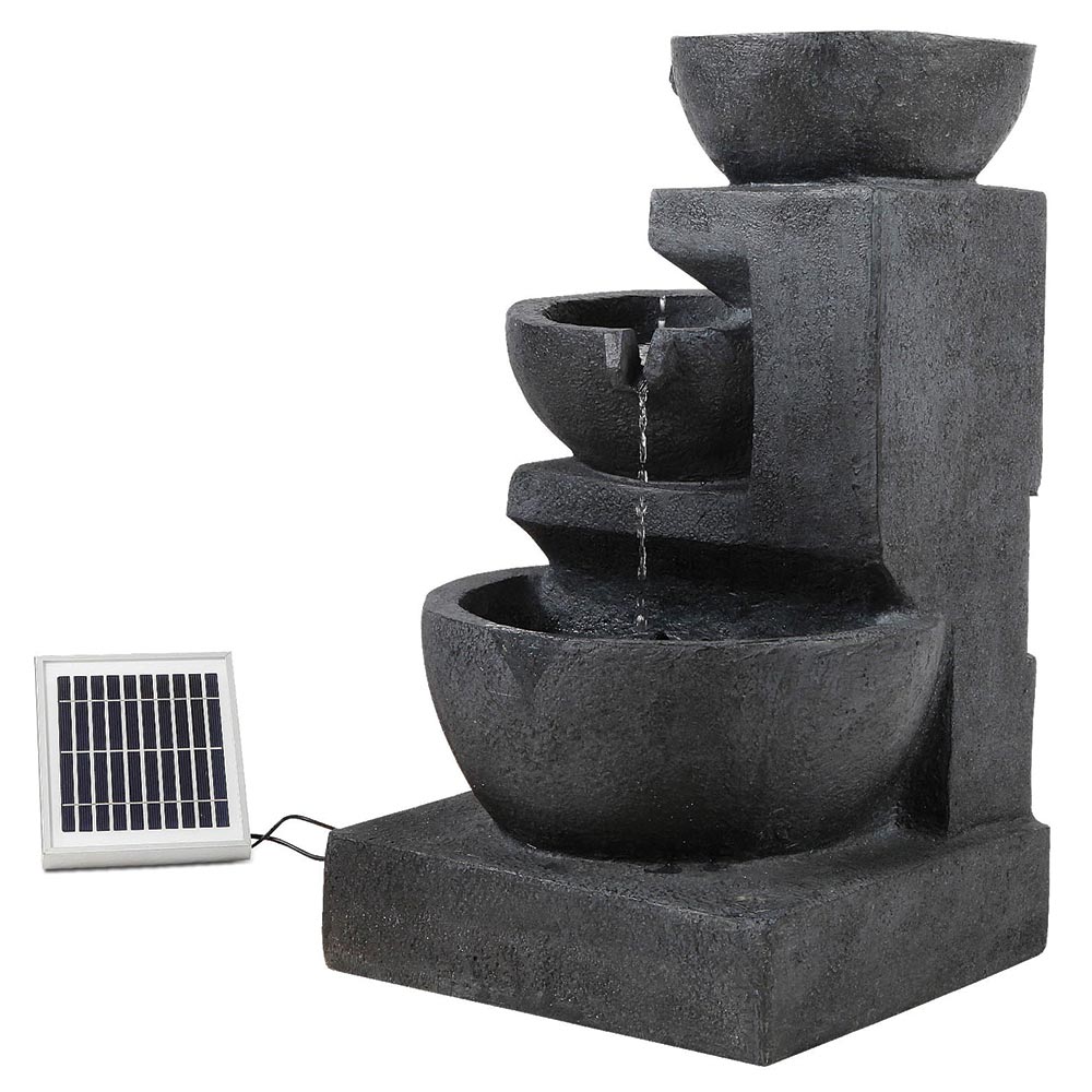 Solar Fountain 3 Tier Blue - Image 4