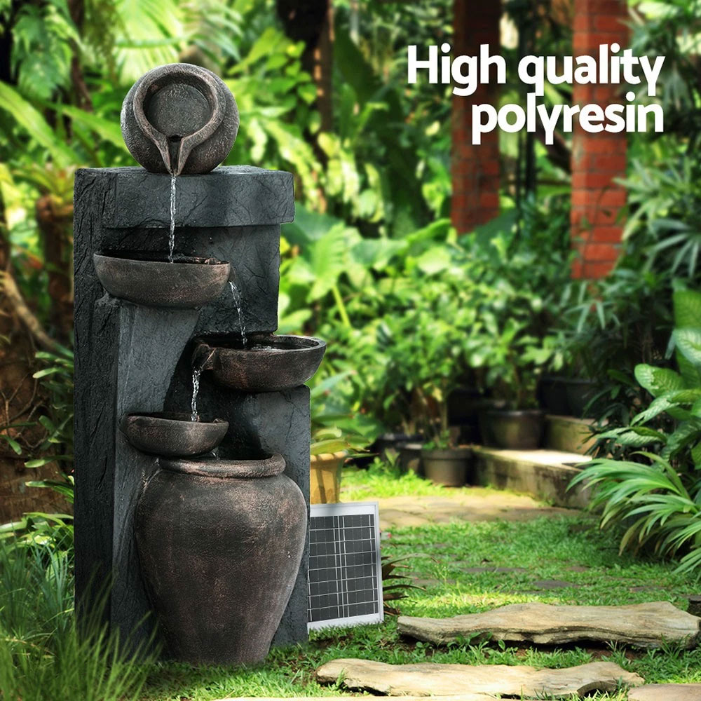 Solar Fountain 5 Tier Grey - Image 3