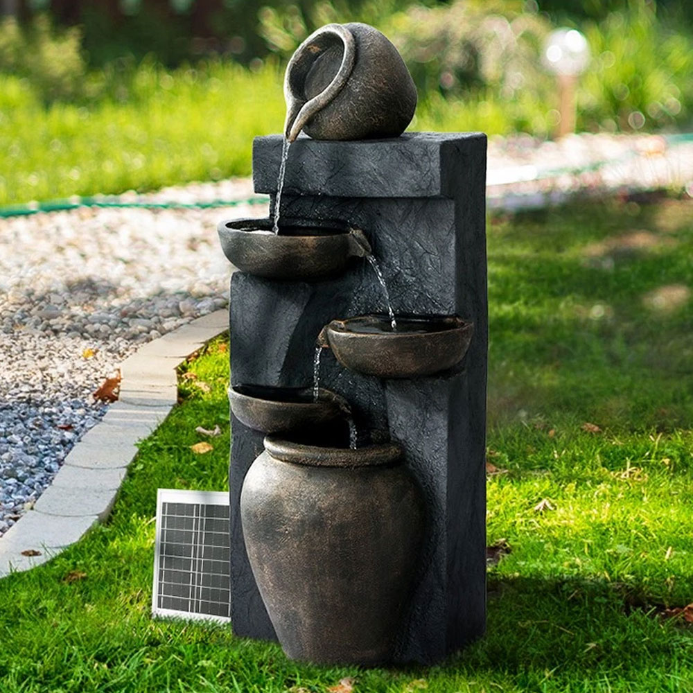 Solar Fountain 5 Tier Grey - Image 4