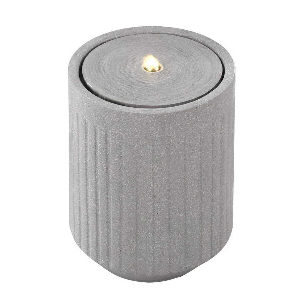 Solar Fountain LED Grey Water Feature - Image 3