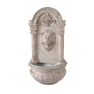 Solar Fountain Wall Feature Lion