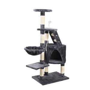 Cat Kitten Toy 120cm Scratching Tree Grey