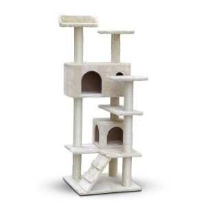 Cat Kitten Toy 134cm Scratching Tree White