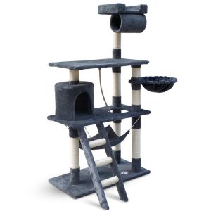 Cat Kitten Toy 141cm Scratching Tree Grey