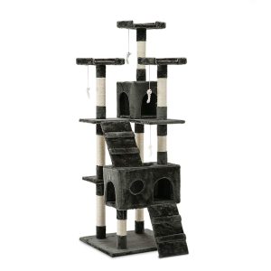 Cat Kitten Toy 180cm Scratching Tree Dark Grey