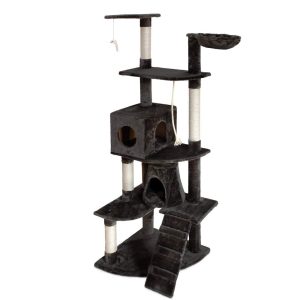 Cat Kitten Toy 193cm Scratching Tree Dark Grey