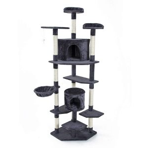 Cat Kitten Toy 203cm Scratching Tree Dark Grey