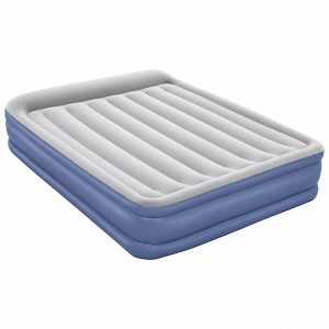 Air Bed 61cm Blue with Built-in Pump Queen
