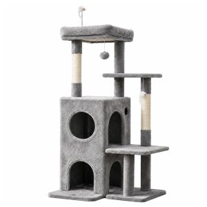 Cat Kitten Toy 127cm Scratching Tree Grey