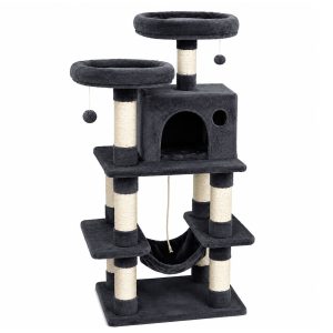 Cat Kitten Toy 145cm Scratching Tree Grey