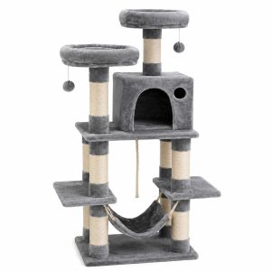 Cat Kitten Toy 145cm Scratching Tree Light Grey