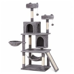 Cat Kitten Toy 161cm Scratching Tree Grey
