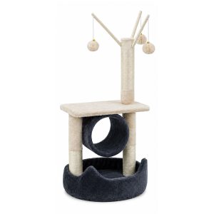 Cat Kitten Toy 76cm Scratching Tree Grey